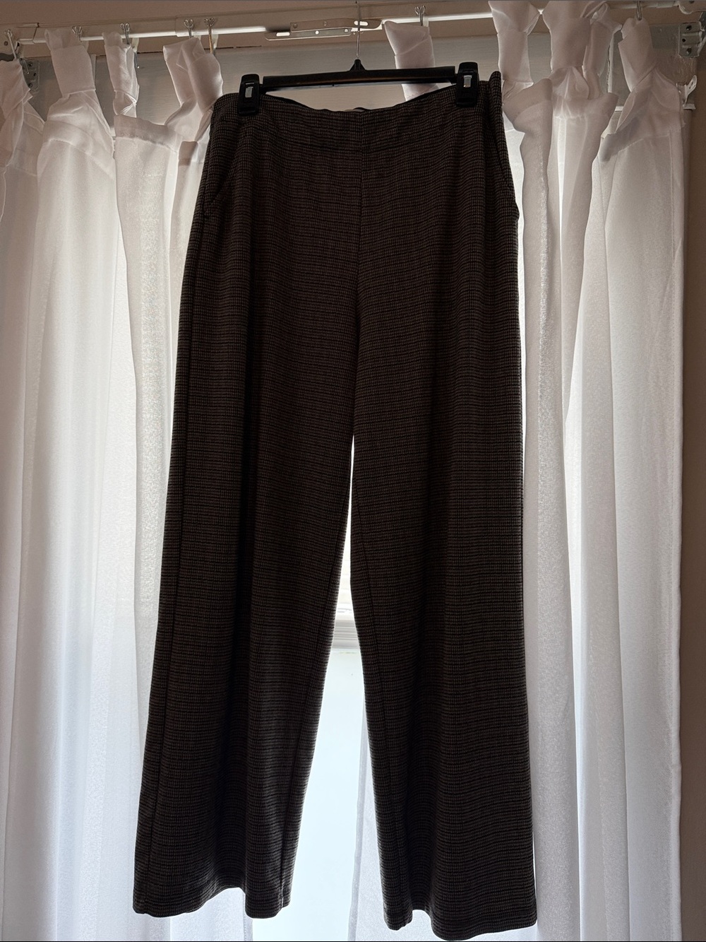 Max Studio Brown Wide-Leg Dress Pants